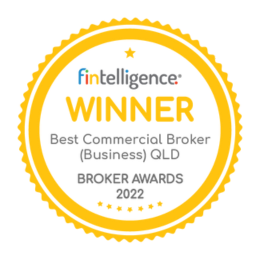 Winner badge: Best Commercial Broker (Business) QLD, Broker Awards 2022 (FINtelligence).