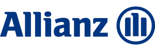 Allianz logo: blue wordmark with a circular emblem to the right.